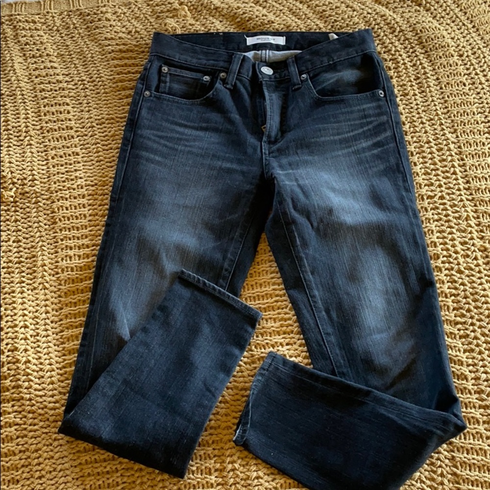 Black Moussy Jeans. Size 24. Hemmed.